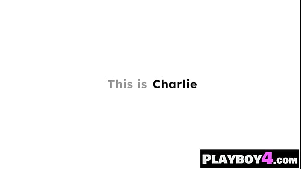 Solo blonde pornstar Charlie Forde and horny MILF masturbated for Playboy